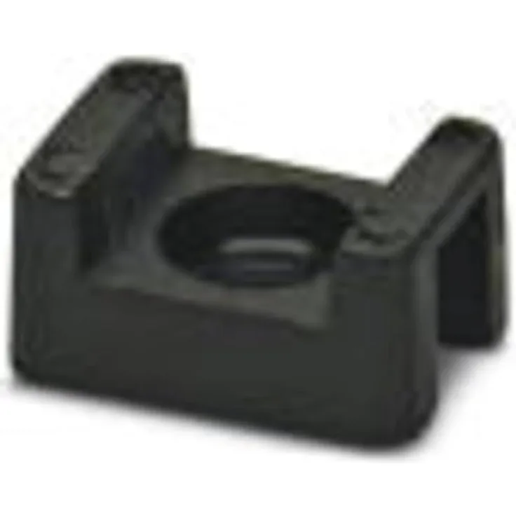PHOENIX CONTACT WT-Base HF 5 BK, Kabelbindersockel für Kabelbinder bis 5 mm, schraubbar, schwarz, 100 Stück