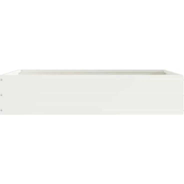 vidaXL Beetumrandung Raseneinfassung Weiß, 60 x 60 x 13 cm aus robustem Stahl, wetterfest und modern designter Gartenrand – Bild 5