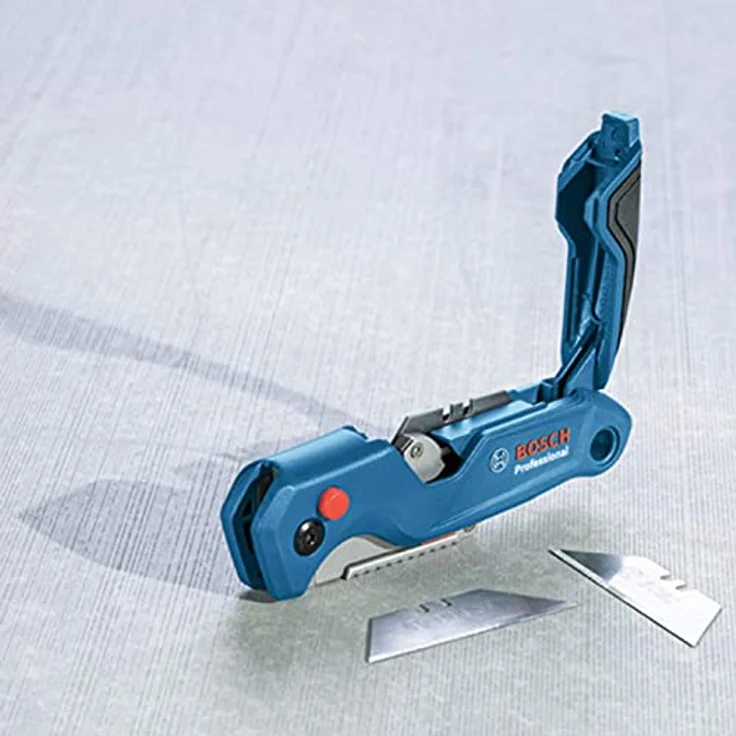 Bosch Professional 10 Ersatzklingen für Klappmesser (inkl. Trapezklingen, Einhandspender, Safety Transportbox) – Bild 4