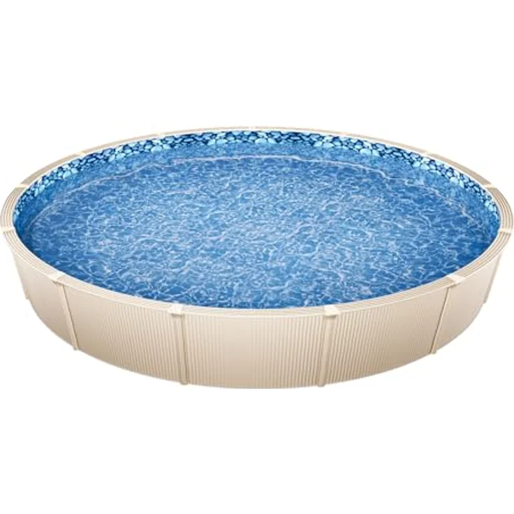 VEVOR Runde Poolfolie, φ 549 x 147 cm, überlappende Vinylfolie in Standardstärke für oberirdische Pools mit 137 cm Wandhöhe – Bild 9