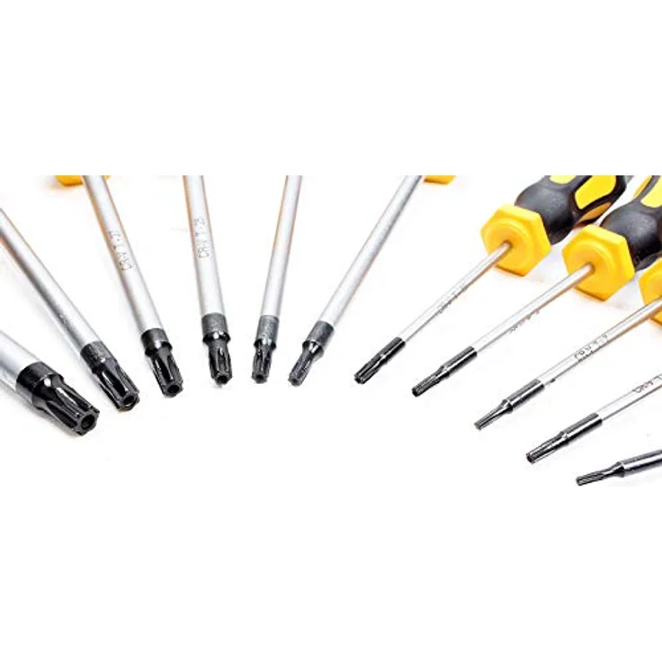 CCLIFE 11tlg TX Schraubendreher Set Torx Magnetische Sternschraubenzieher Satz mit Sternlochbohrung T6-T40 – Bild 3