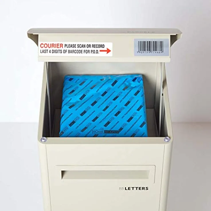 Smart Parcel Box XXL cremeweiß mit Schrägdach 43x41x110 cm, Paketbriefkasten zur Wand- oder Bodenmontage, Paketbox für Zuhause & Unternehmen, Briefkasten für Pakete & Briefe - Smart Parcel Box XXL mit eleganter Schrägdachform und maximaler Paketgröße 330 x 280 x 255 mm – Bild 5