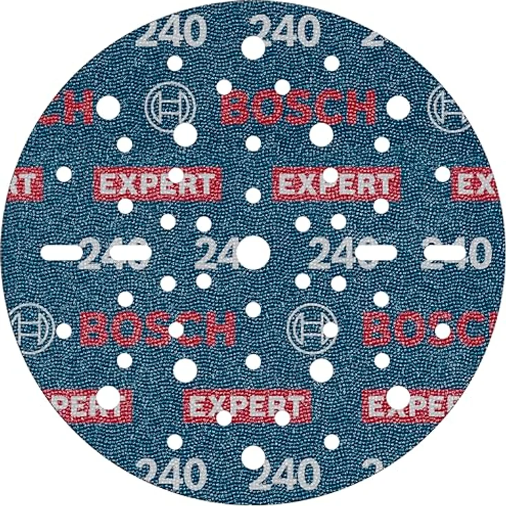 Bosch EXPERT O780 Folienschleifscheibe, 150 mm, Körnung 240, für Hartholz und Farbe auf Holz, mit Klettverschluss – Bild 1