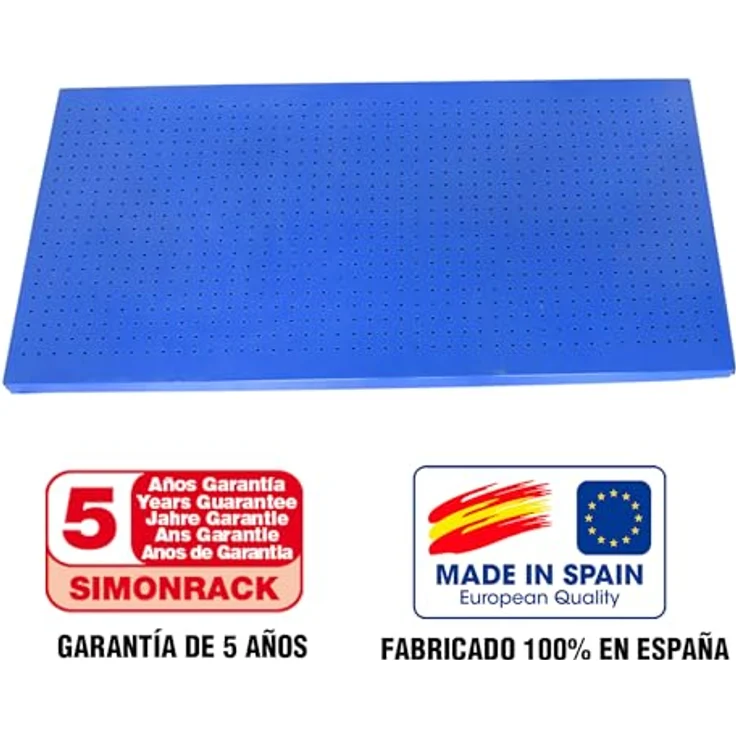Simonrack Panelclick Lochwand, Blau, 60 x 90 cm, flexible Werkzeugaufbewahrung mit variablen Zubehörmöglichkeiten – Bild 5