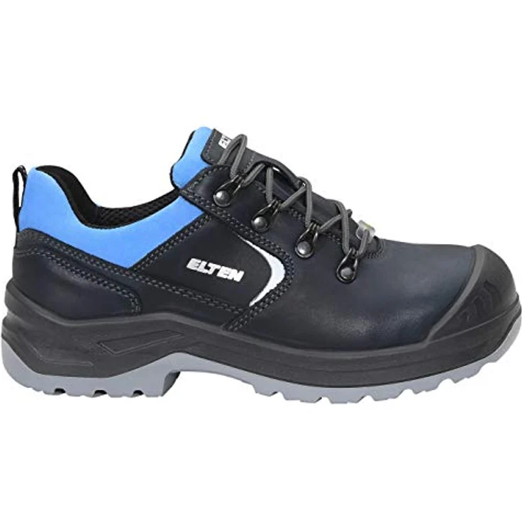 ELTEN LENA blue Low ESD S3 Sicherheitsschuh, Damen Halbschuh aus Rindleder mit atmungsaktivem Textilfutter und PU/PU Sohle, blau – Bild 6