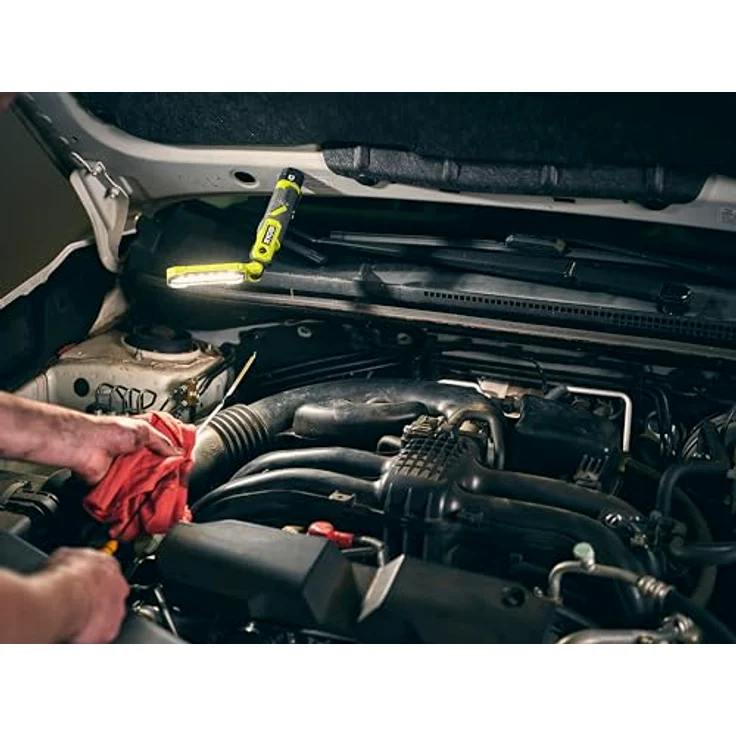 Ryobi RLI4-0 Arbeitsleuchte, 4 V, USB, Lithium, 3 Intensitäten: 500/250/100 Lumen, Magnetfuß (ohne Akku) – Bild 5