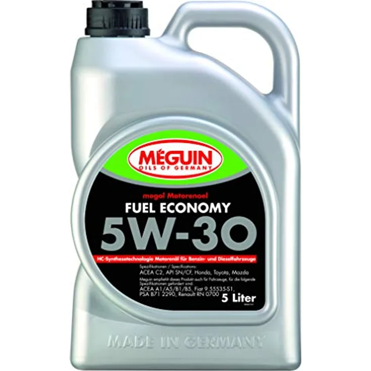 Meguin Megol Fuel Economy SAE 5W-30 | 5 L | Synthesetechnologie Motoröl | Art.-Nr.: 9441