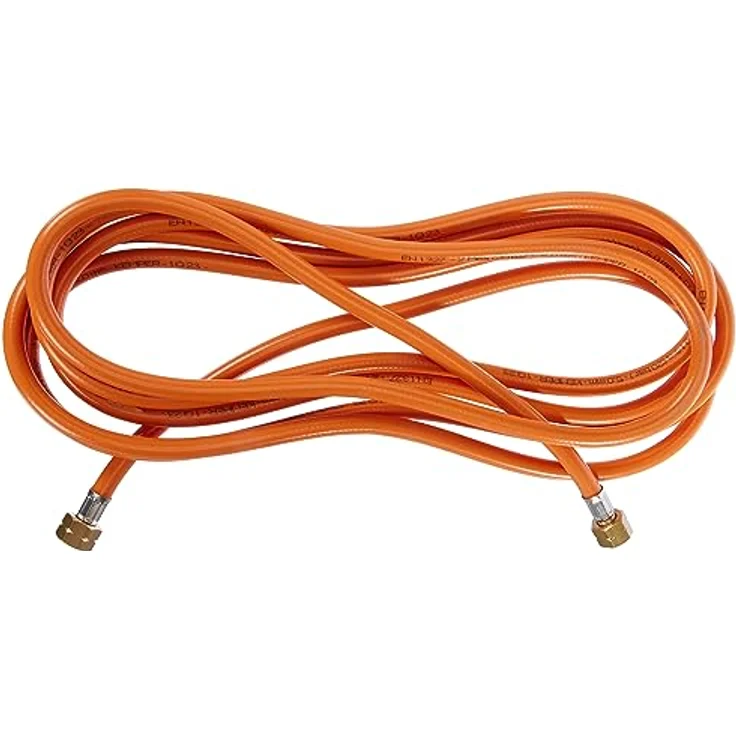 K Kemper 61805D, Flexibler 5 Meter Gasanschlussschlauch für thermischen Unkrautvernichter, G 3/8" LH Anschluss – Bild 1