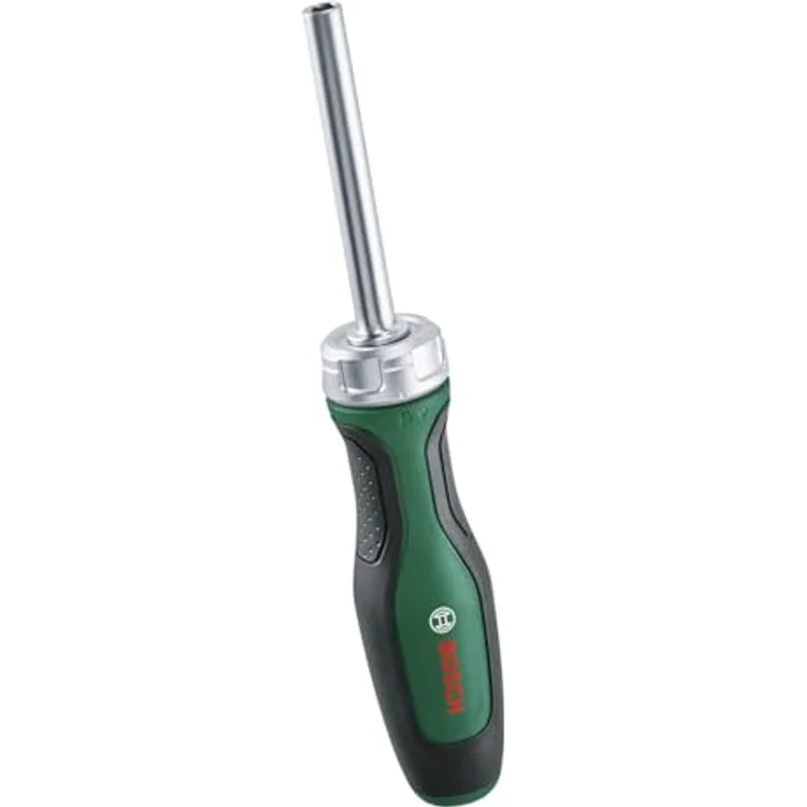 Bosch Bit-Ratschenschraubendreher (Ratschenschraubendreher mit hohem Drehmoment für effizientes Schrauben; max. Drehmoment 36 Nm; Getriebe mit 36 Zähnen; magnetischer Bithalter; Softgrip) – Bild 1