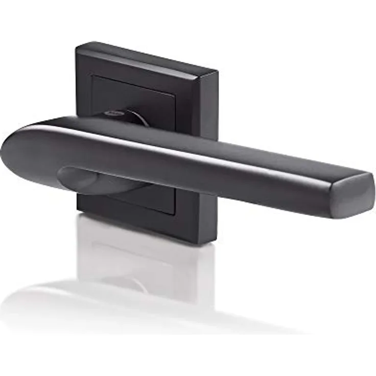 Yale Siena Serie 35-ZR-8x8-A002-KT-56-11 - Zimmergriff mit Rosette - schwarz matt beschichtet - inkl. Teile