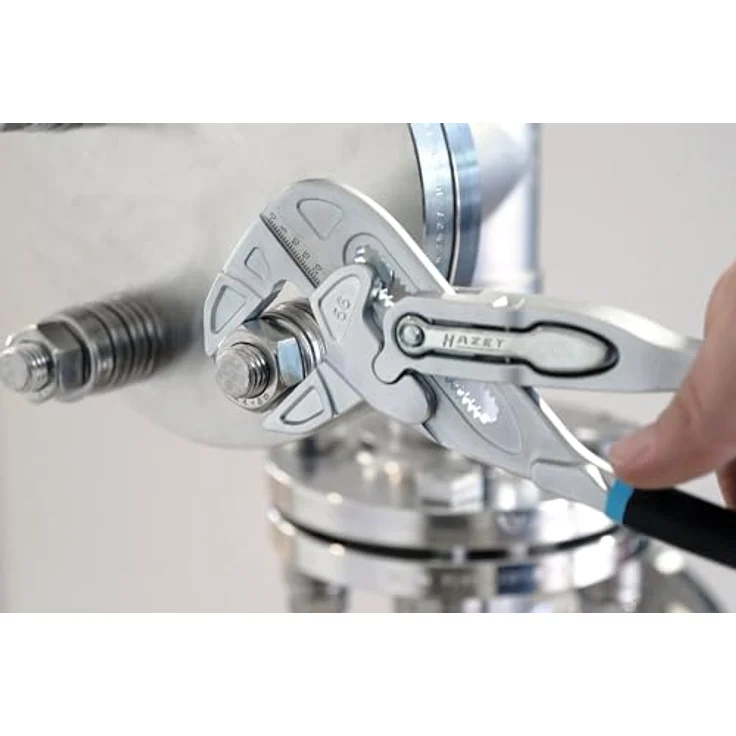 HAZET Zange, Zangenschlüssel 762-18 (schwarz/blau, 180mm, Schnellverstellung Tipp-/Step) – Bild 5