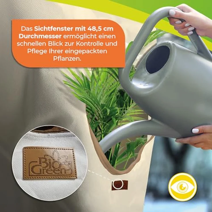 Bio Green Kübelpflanzen Sack Vlieshaube Mammuth WINDOW 360x250cm VS 360250W – Bild 6