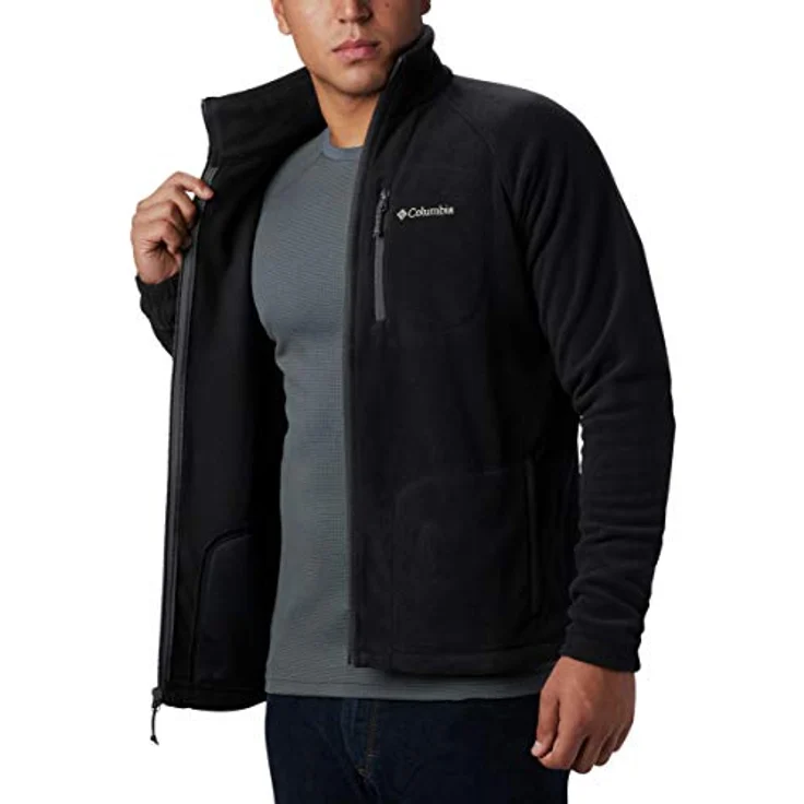 Columbia Winterjacke Fast Trek II Full Zip Fleece, Mikrofleece aus 100% Polyester, Schwarz – Bild 6