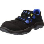 Atlas Schuhe TX 360 ESD, Arbeitsschuh mit Stahlkappe, öl- und säurebeständig, schwarz/blau, Weite 10