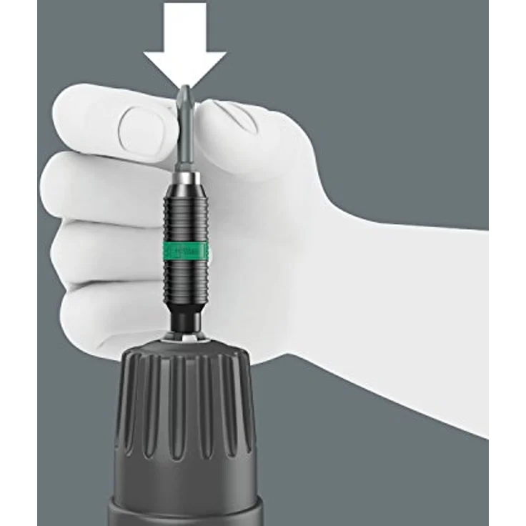 Wera Bithalter Rapidaptor 897 / 4R BiTorsion, Schnellwechselfutter mit BiTorsionsbereich und einhandbedienung, 1/4" Antrieb – Bild 9