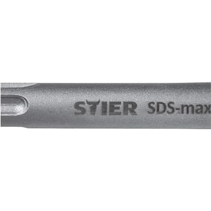 STIER Meißel-Set SDS-max, 4-teilig, inkl. Spitz- und Flachmeißel, 400 mm x 25 mm, selbstnachschärfende Spitze, hohe Materialabtragungsrate – Bild 2