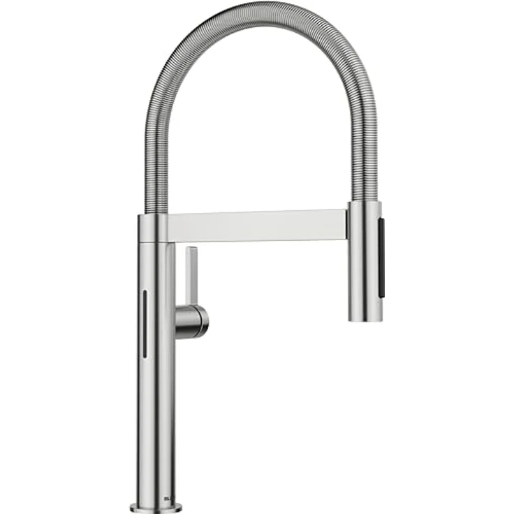 Blanco CULINA-S II Mini Sensor Küchenarmatur, Hochdruckarmatur in PVD steel mit Schlauchbrause und Doppelsensorik – Bild 2