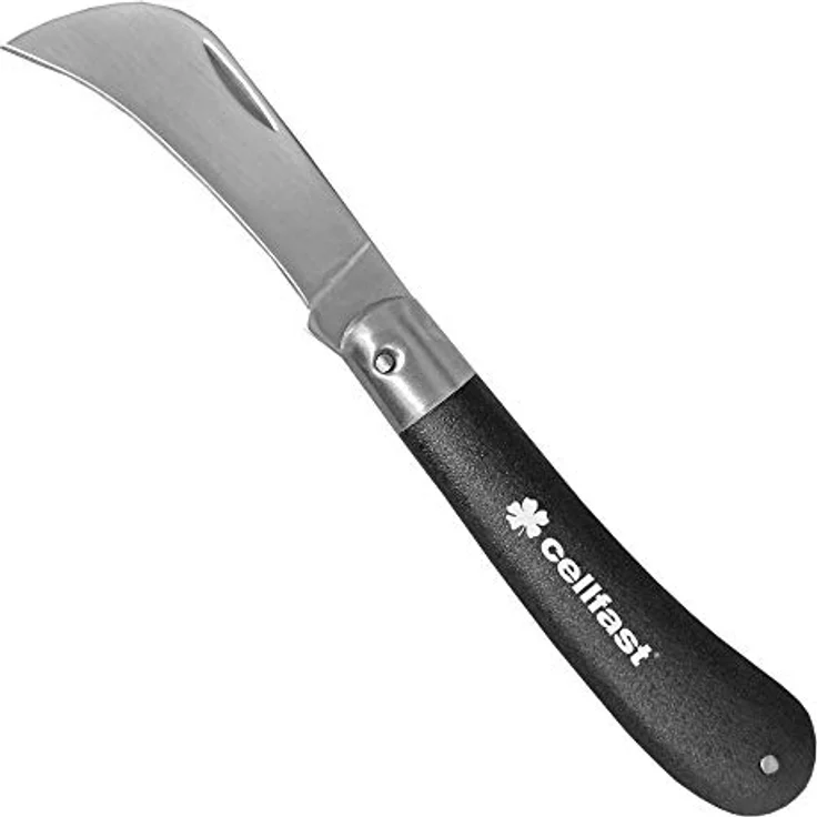 Cellfast Gartenhacke Gartenhippe, 3CR13 Edelstahl, Klappmesser mit ergonomischem Griff für präzise Schnitte – Bild 1