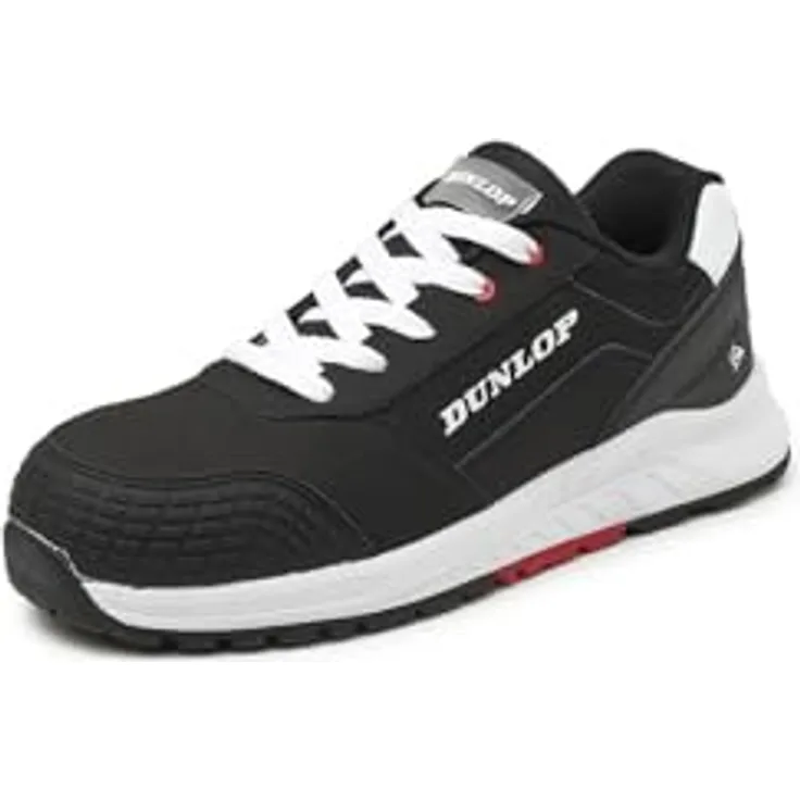 Dunlop_Workwear 201067 Dunlop Storm S3 Arbeitsschuh, Fiberglas-Zehenschutzkappe, durchtritthemmende Textilzwischensohle, schwarz