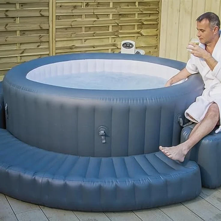 Bestway Lay-Z-Spa Einfassung  Whirlpool-/Spa-Umrundung  Bestway  Grau  1980 mm  400 mm  400 mm – Bild 5