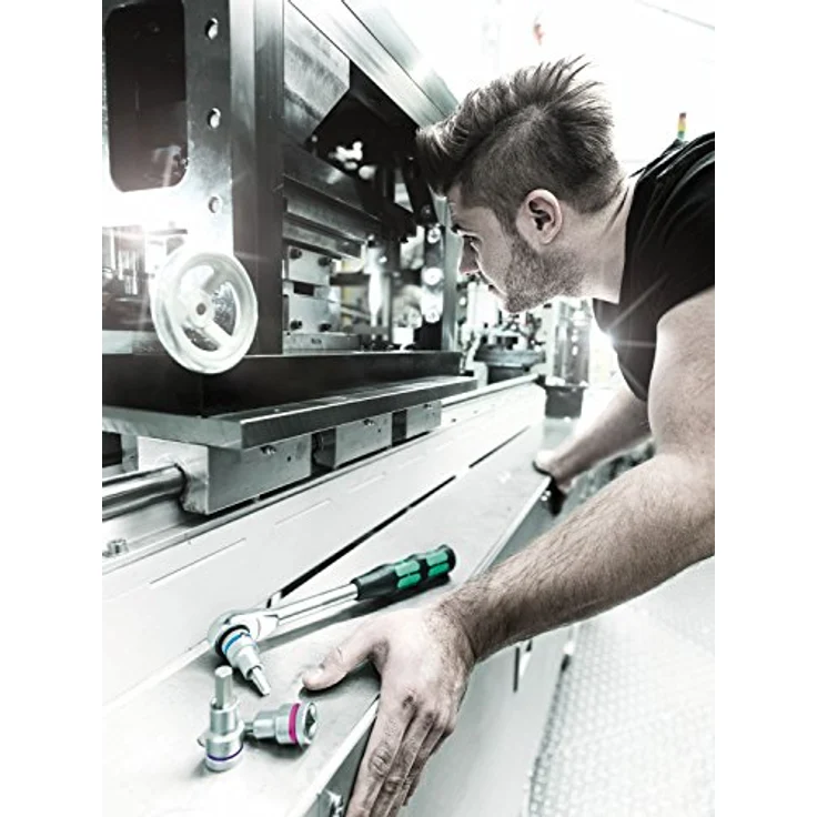 Wera Zyklop-Steckschlüssel-Bit-Einsatz 12.5 mm (1/2), SW 5 mm, Chrom-Vanadium Stahl mit Haltefunktion und Rändelung – Bild 2