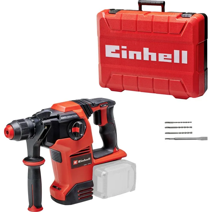 Einhell Professional TP-HD 36/30 Li BL +4 - Solo, Akkubohrhammer 36V mit 3.0Ah Li-Ion bürstenlosem Motor, pneumatischem Schlagwerk und Zubehör im Koffer