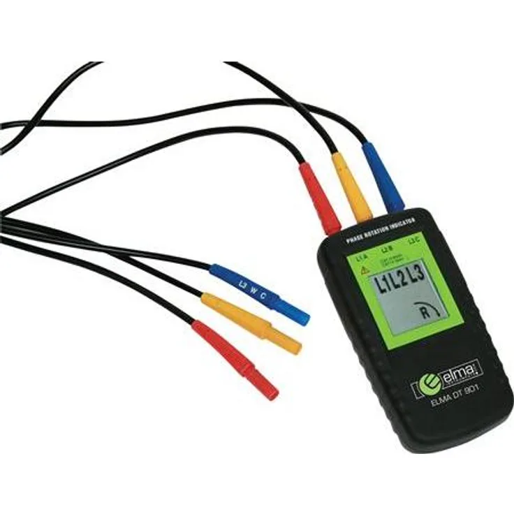 Elma Instruments Fasefølgetester Multimeter mit modernem LCD-Display, CAT IV 300V