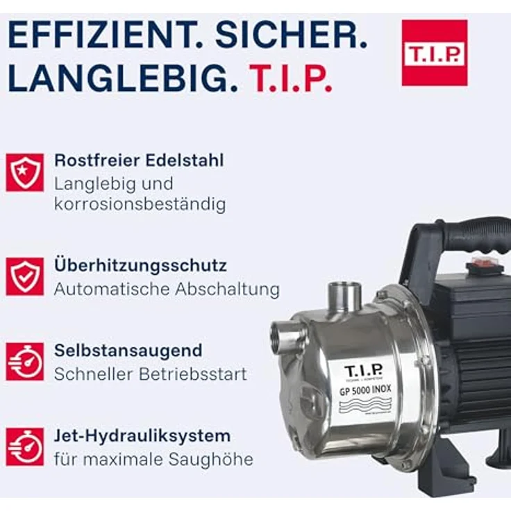 T.I.P. 31372 Edelstahl GP 5000 INOX, bis 5.000 l-h Fördermenge – Bild 6