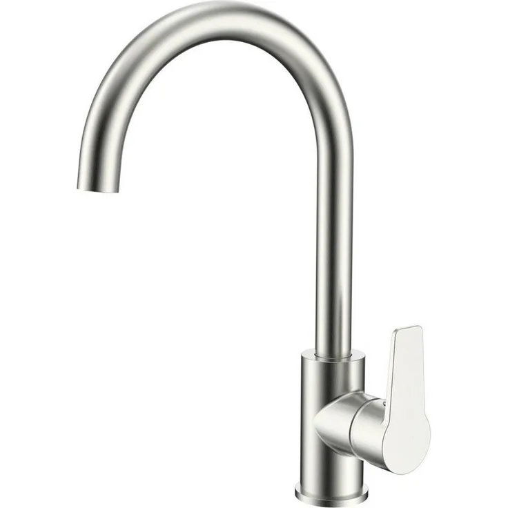 Primaster Küchenarmatur Münster, gebürstet mit Wassersparfunktion und Hochdruckanschluss, silber