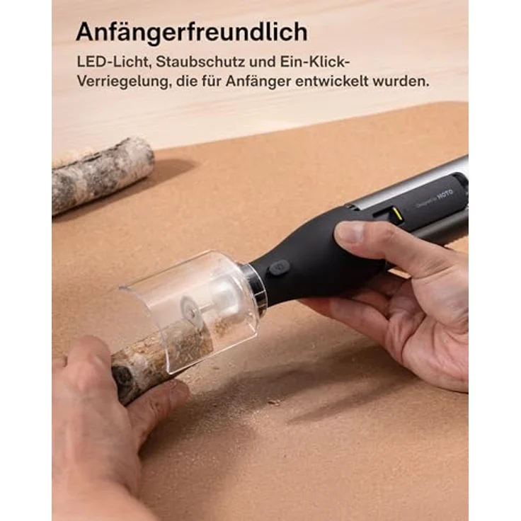 Xiaomi HOTO QWLDM002, Präzisions-Multifunktionsschleifer 12V Set mit 36 Zubehörteilen, 35.000 U/min, bürstenloser Motor, wiederaufladbare 3.000 mAh Batterie – Bild 7