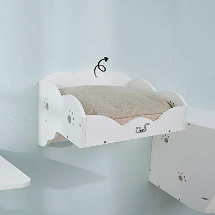 CatS Design Katzen Kletterwand große Katzen stabil- Wandkratzbaum-Wandliege- Wandhöhle- Wandkorb-Wandpark-Wandbett-Kletterstufen-Katzenhöhle-Wandelemente F3