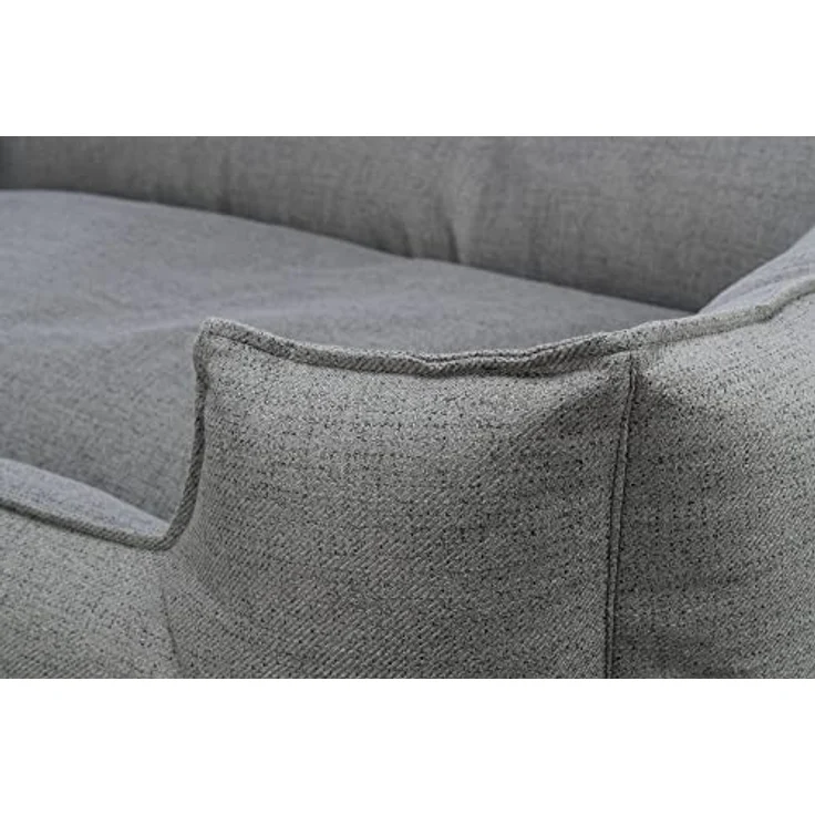 TRIXIE modernes und besonders gemütliches Hundebett Talis mit rutschfestem Boden, eckig, 120 x 80 cm, Grau - 37580 – Bild 5