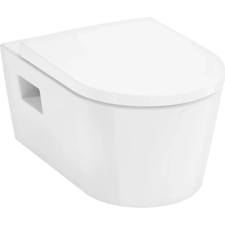 Hansgrohe EluPura Original S, Wand-WC-Set spülrandlos mit SoftClose und Schallschutzmatte