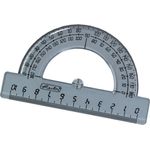 Herlitz Winkelmesser herlitz Halbkreis-Winkelmesser 180 Grad, transparent aus Kunststoff, Länge: 100 mm
