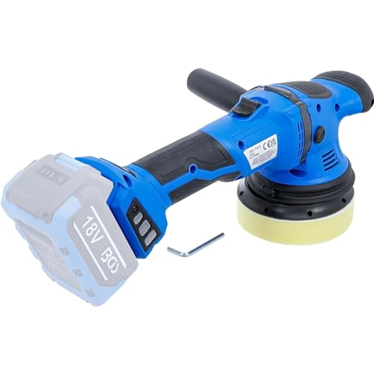 BGS TECHNIC Akku-Exzenter-Poliermaschine bürstenlos 18 V, 6-stufiger Geschwindigkeitsregler für optimale Polierergebnisse, ohne Akku – Bild 5