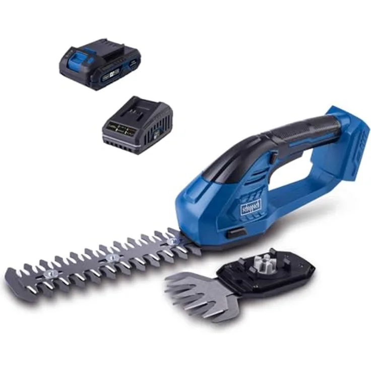 Scheppach C-HTGS200-X, Akku-Heckenschere 20V, kraftvoll und kabellos im Set