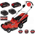 Einhell Akkurasenmäher GC-RM 36 Li-Brushless Motor 2 x 2,5 Ah Akku, Ladegerät - Power X-Change Rasenmäher mit schnurloser Freiheit, 37 cm Schnittbreite, 35 l Grasfangkorb