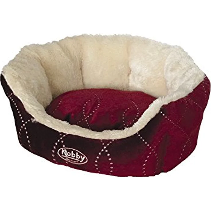 Nobby Komfort Bett oval "CENO" weinrot L x B x H: 45 x 40 x 19 cm – Bild 2