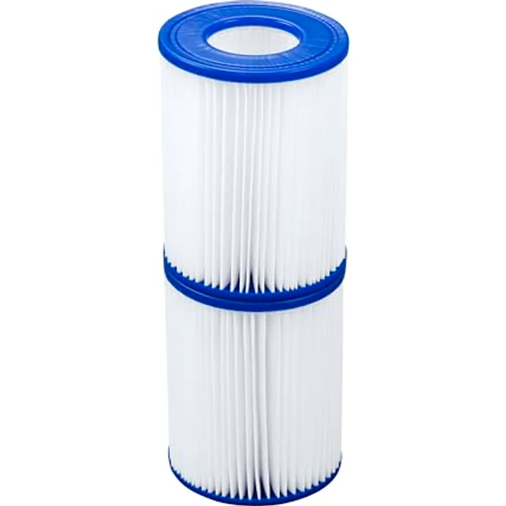 Bestway 4 Stück Filter Kartuschen Gr. 2 für Pool Pumpen, kompatibel mit Bestway 530/800 gal/h, 10,7 x 13,7 cm – Bild 4