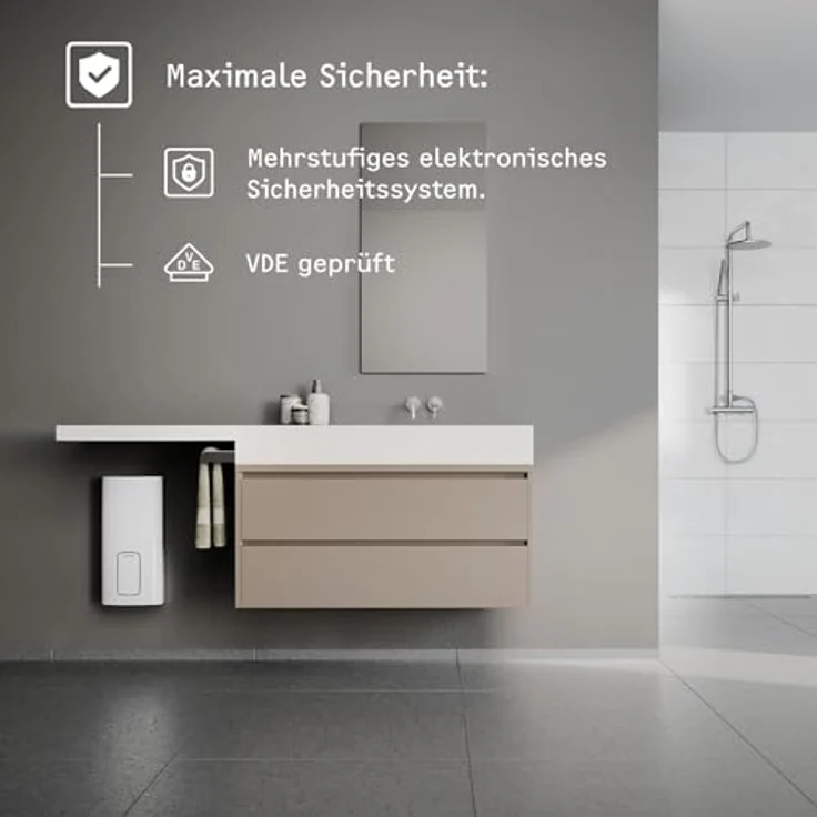 STIEBEL ELTRON HDB-E 18/21/24 Trend, Elektronischer Durchlauferhitzer mit 2i-Technologie, einstellbarer Wunschtemperatur, energiesparend, 204209 – Bild 4