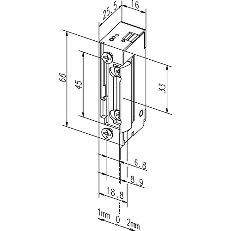 EffEff Austauschstück mit Entriegelung Type 118E340, Fenster- und Türkomponente, Serie 118 – Bild 2