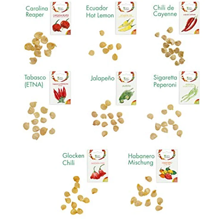 Chili Samen Set Mit 8 Sorten Chilisamen Für Garten Und Balkon Chilisortiment – Bild 3