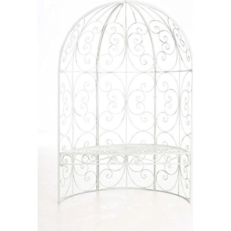 CLP Rosenbogen Rosie mit Sitzbank, Eisen handgefertigt, romantischer Halbpavillon, pulverbeschichtet – Bild 4
