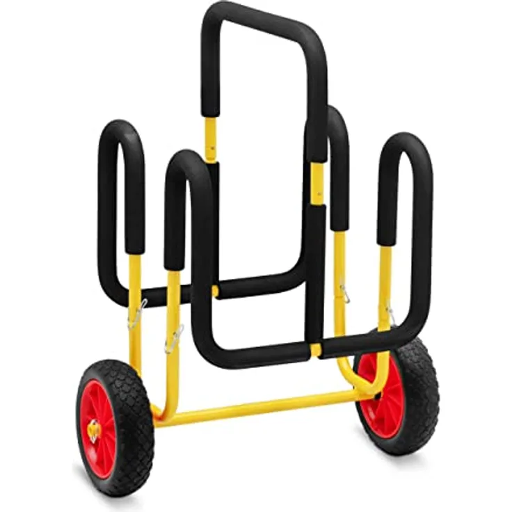 MSW SUP-Transportwagen für 2 Boards, leichter Transportwagen mit 75 kg Traglast und 10" Rädern
