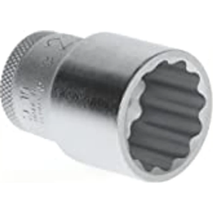Gedore Bit- und Steckschlüsselset D 19 1/2″ 12-kant SW 22 mm, verchromter Steckschlüsseleinsatz – Bild 4