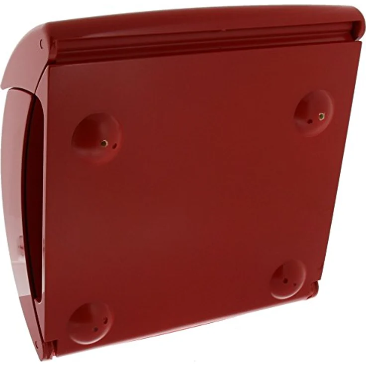 BURG-WÄCHTER, Briefkasten mit integriertem Zeitungsfach in Klavierlack-Optik, A4 Einwurf-Format, EU Norm EN 13724, Hochwertiger Kunststoff, Piano 886 R, Rot – Bild 2