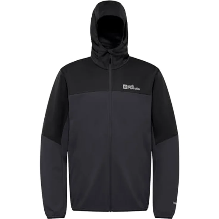 Jack Wolfskin Feldberg Hoody M, Herrenjacke aus atmungsaktivem Texashield Pro, winddicht und wasserabweisend, XXL – Bild 5