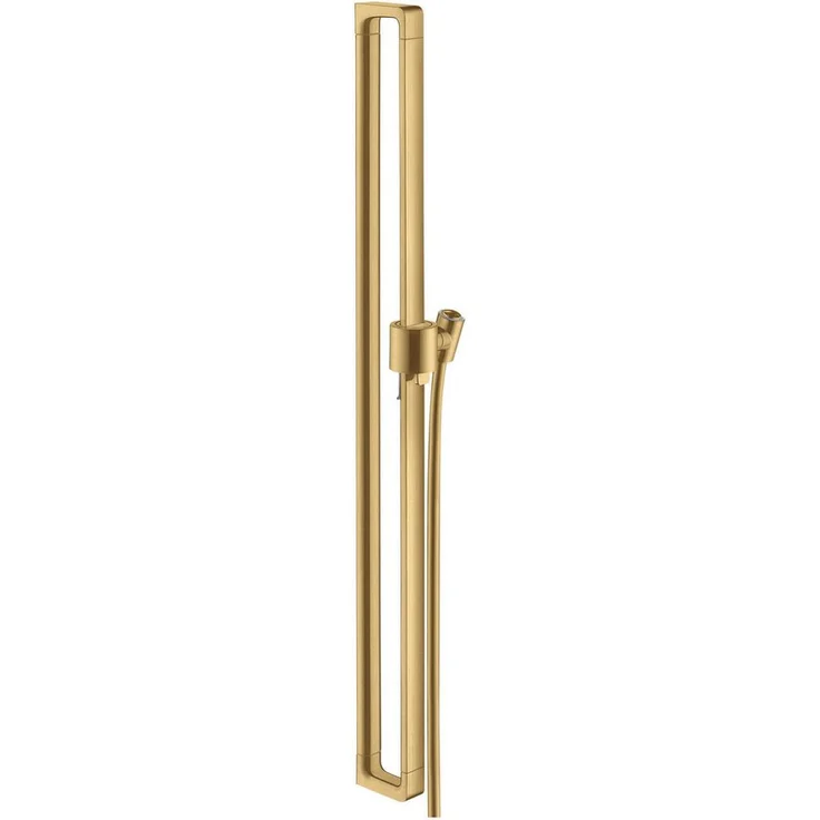 hansgrohe Axor Citterio E Duschstange, Brausestange mit Brauseschlauch, Brushed Gold Optic, geräuschlose Neigungswinkelverstellung, schwenkbare Handbrausehalterung aus Metall