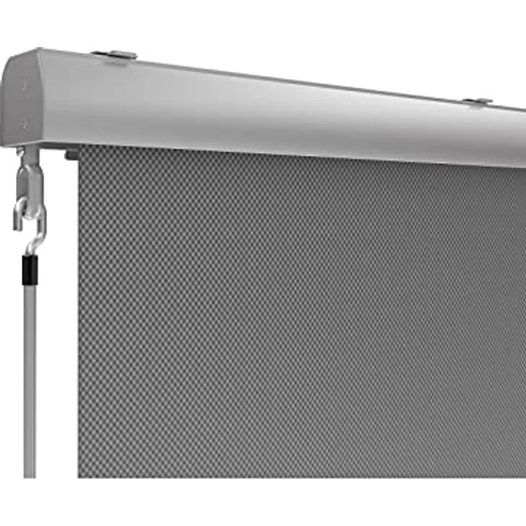 Grindi - Senkrechtmarkise Außenrollo Balkonrollo, Sonnenschutz und Sichtschutz, Handkurbelmechanismus, mit Kurbel Markisenkasten, für Balkon, Terrasse, Garten - 140x250 - Solano I, grau – Bild 3