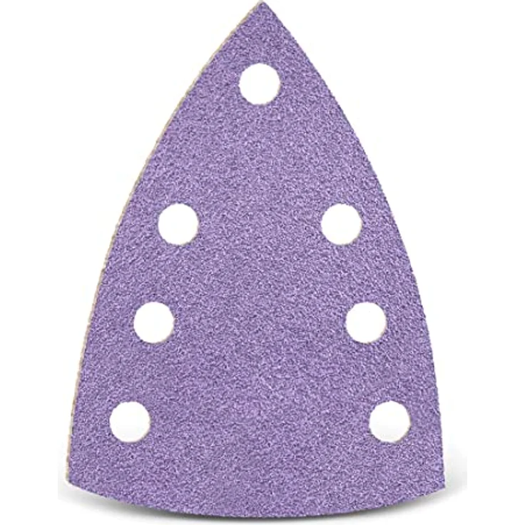MENZER Purple HD Klett-Schleifblätter, 150 x 100 mm, 7-Loch, Keramik-Mix, K80, selbstschärfend (50 Stk.) – Bild 1